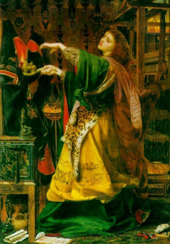 Anthony Frederick Augustus Sandys Morgan Le Fay (Queen of Avalon) Germany oil painting art